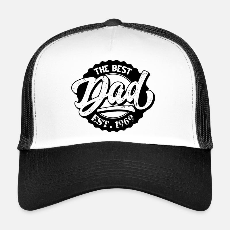 The Best Dad EST 1969 Trucker Cap