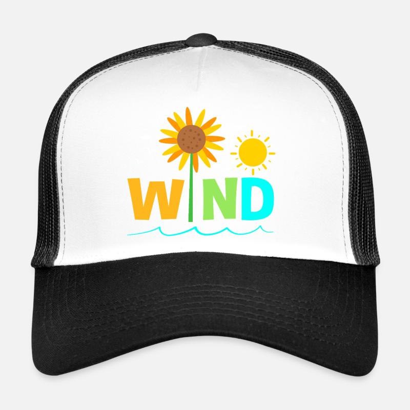 Éolienne, énergie éolienne, énergie éolienne Casquette trucker 