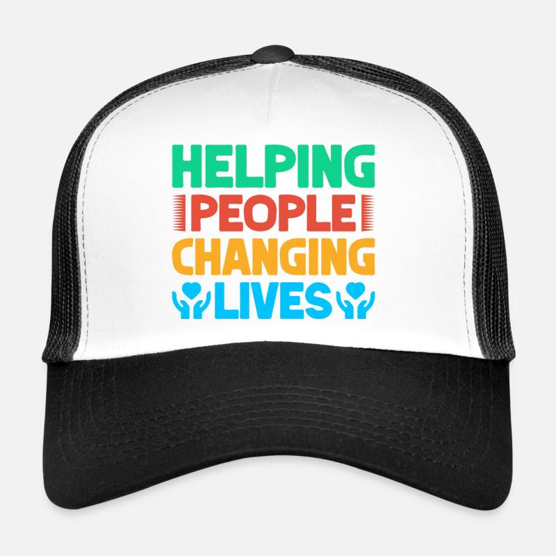 Appréciation des bénévoles Aider les personnes en évolution Casquette trucker 