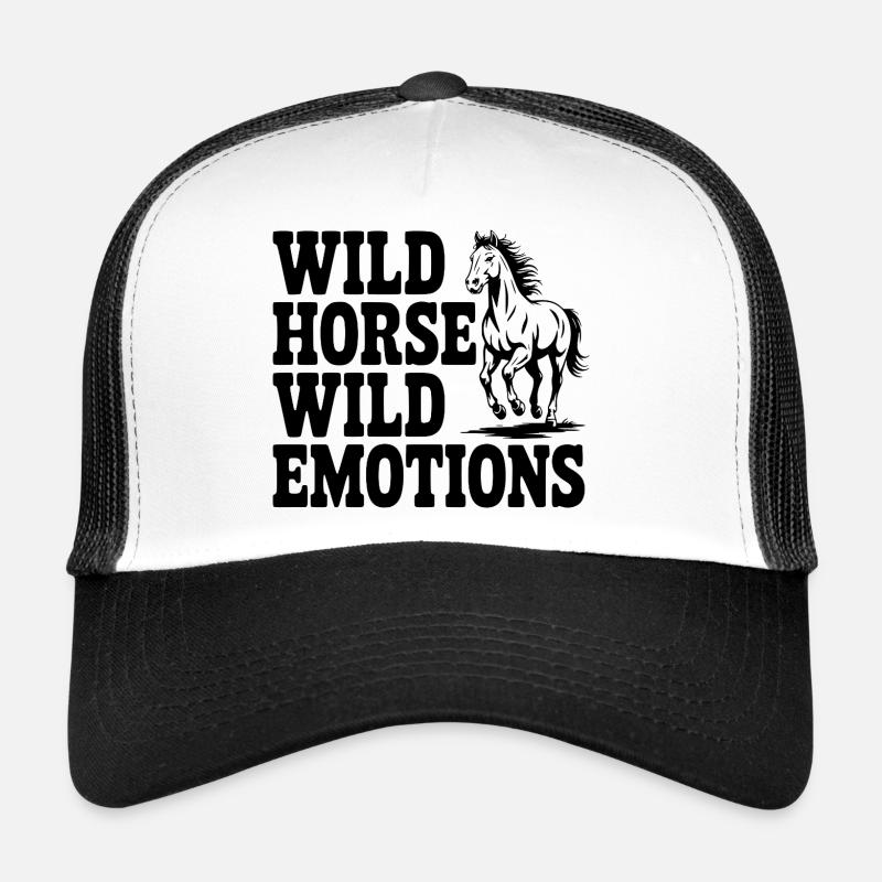 Cheval sauvage, émotions sauvages Casquette trucker 