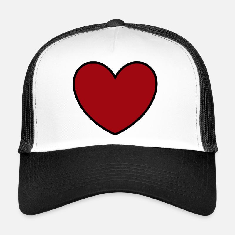 red heart red gift valentine's day Trucker Cap