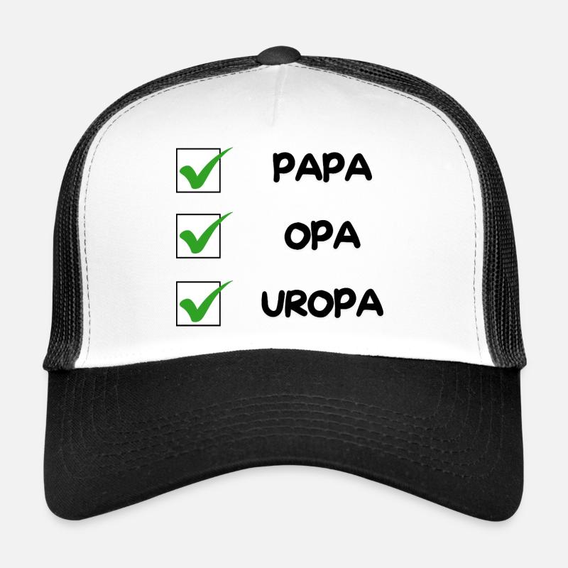 UROPA Checklist - Trucker Cap - white/black