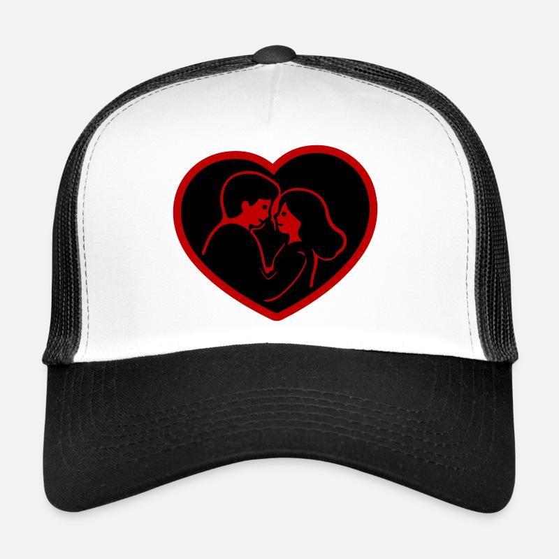 Couple amoureux Casquette trucker 