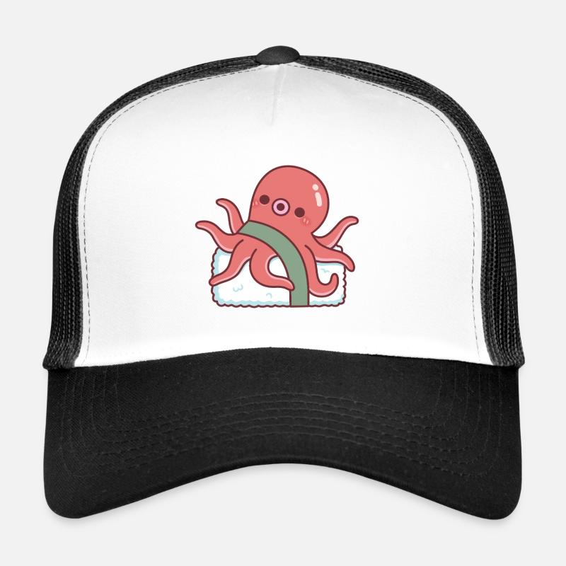 Cute Octopus Sushi Funny Trucker Cap