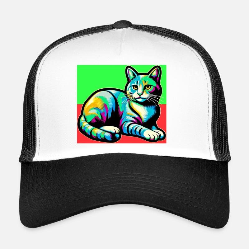 chat Casquette trucker 