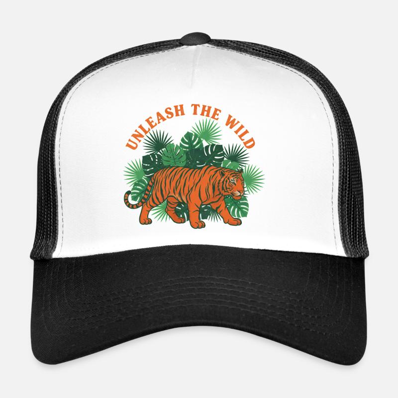 Entfesseln Sie den Wilden Tiger-Dschungel Trucker Cap