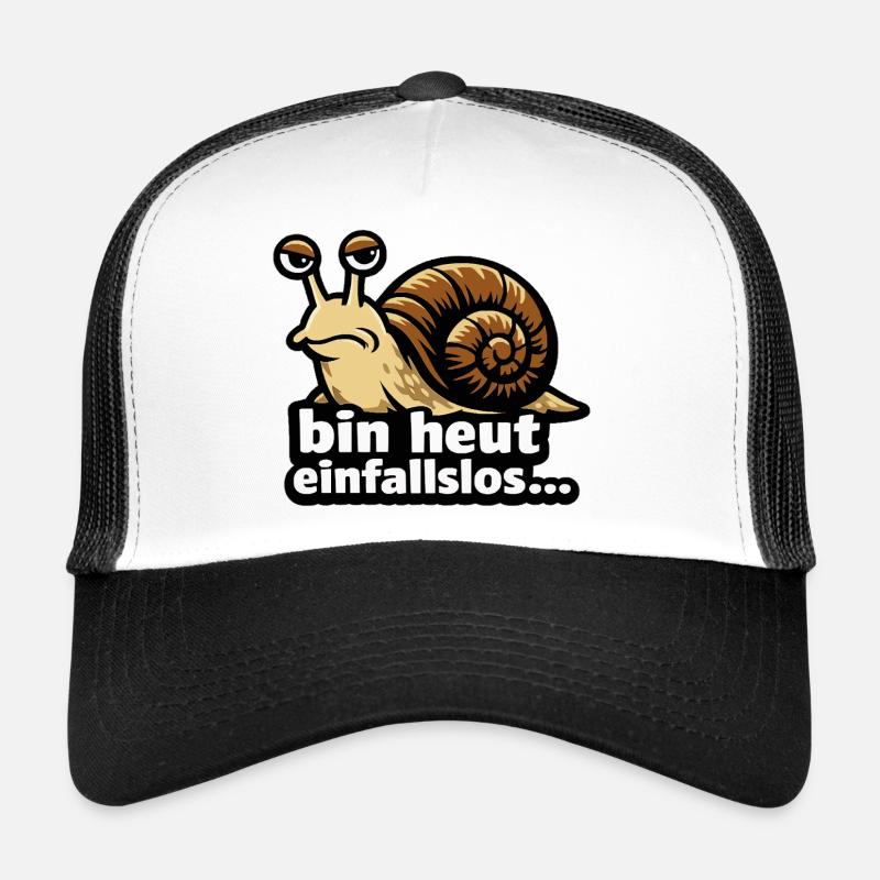 Gelangweilte Schnecke: Bin heut einfallslos Trucker Cap