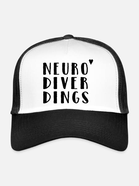 Neurodiverdings - Trucker Cap - white/black - Front