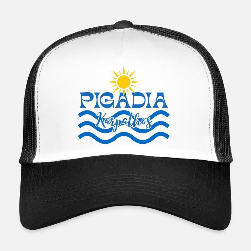 Pigadia Karpathos Sun Waves  - Trucker Cap - white/black