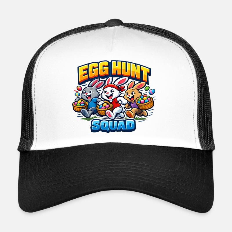 Egg Hunt Squad Saying Easter Bunny Funny Trucker Cap