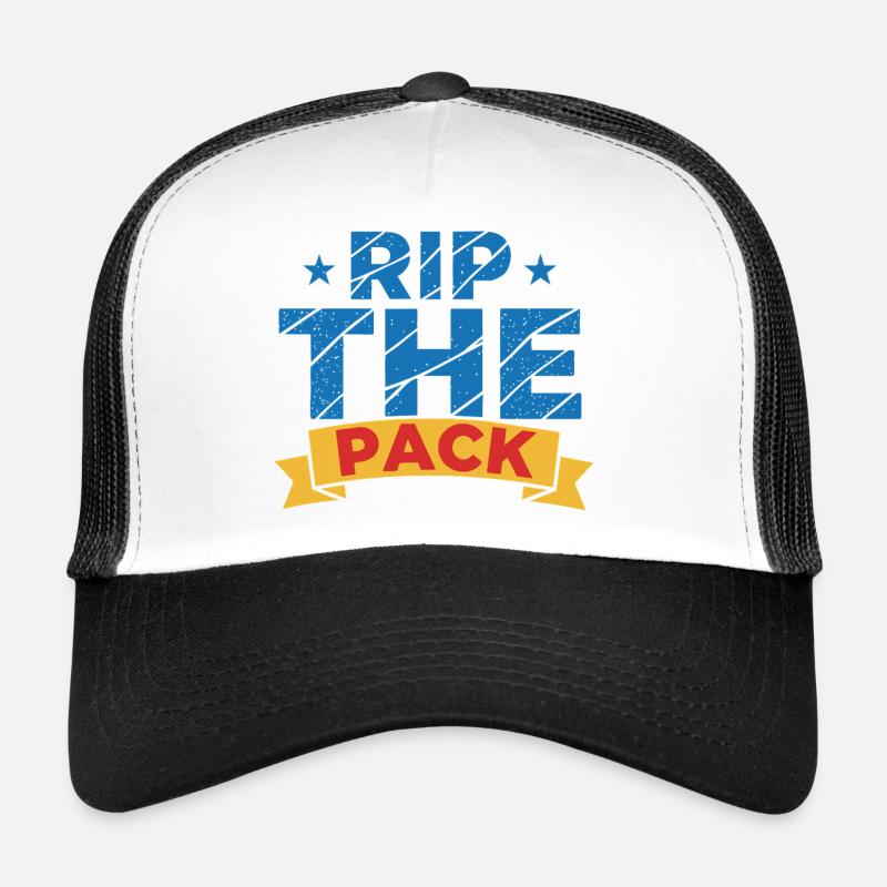 Rip The Pack Trading Card Collector Booster Pack Trucker Cap