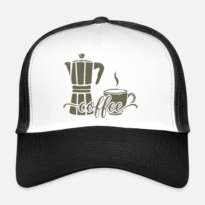 Cafetière et tasse de café Casquette trucker 