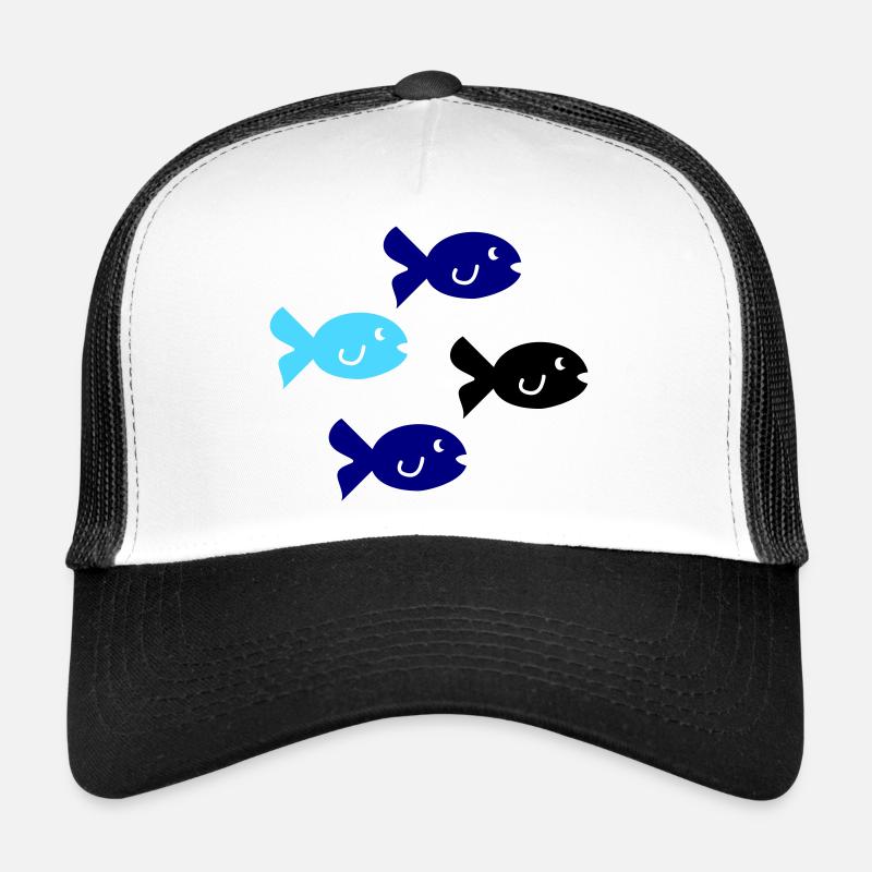 Silhouette des Poissons Casquette trucker 