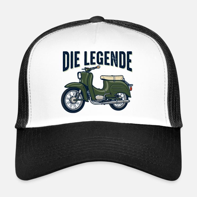 Simson Schwalbe DDR - Trucker Cap - Weiß/Schwarz
