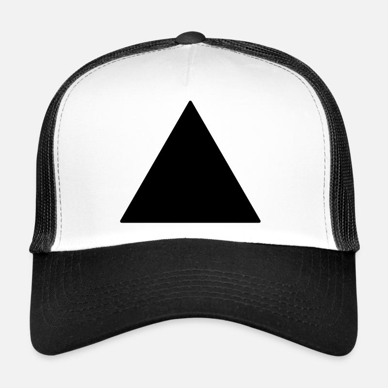 Symbol triangle equilateral black Trucker Cap
