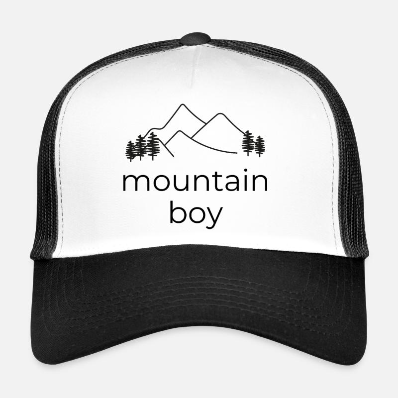 Mountain Boy - Trucker Cap - white/black