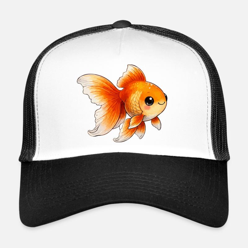 Goldfish Illustration Trucker Cap