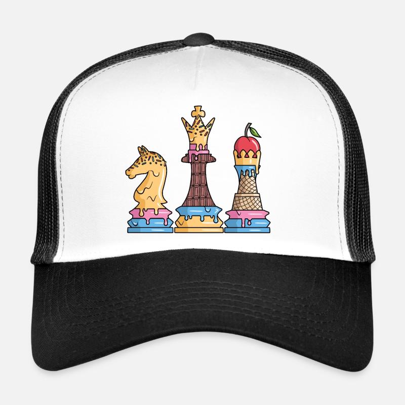 Pièces d’échecs Glace Jeu d’échecs Enfants Échecs Casquette trucker 