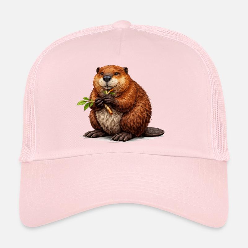 Beaver Animal Wilderness Trucker Cap