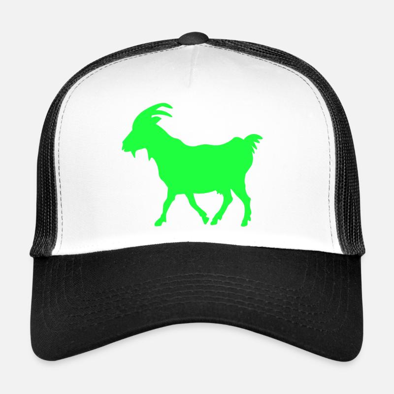 GOAT Ziege neon grün Trucker Cap