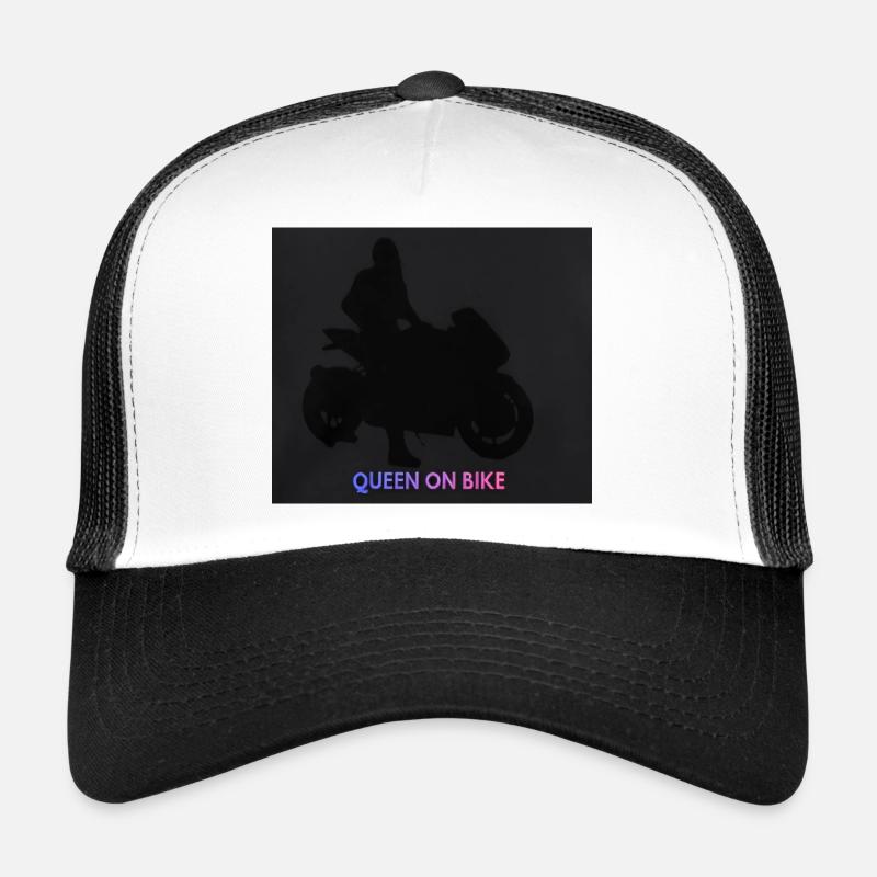 Königin auf dem Motorrad Trucker Cap