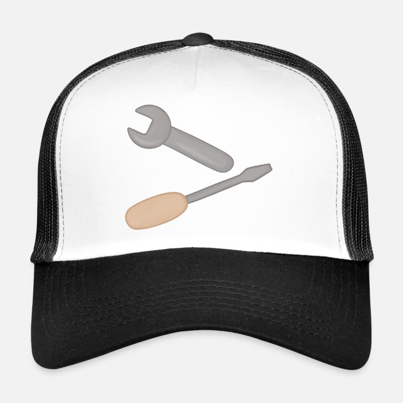 Tool duo: wrench & screwdriver Trucker Cap
