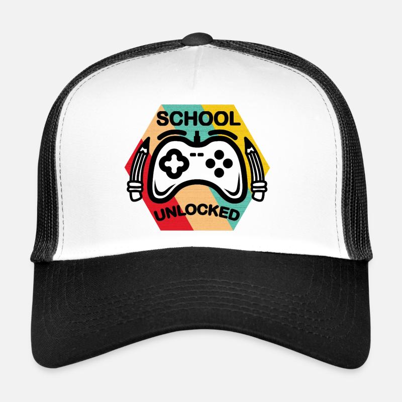 Badge de joueur débloqué par l’école Casquette trucker 