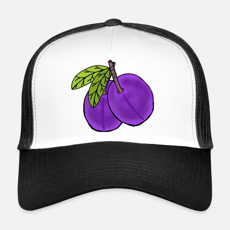 Plums Fruit Fruit Plum Garden Trucker Cap