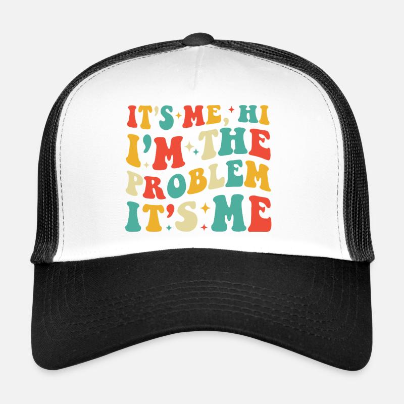 Bright Retro Typography Confession Trucker Cap