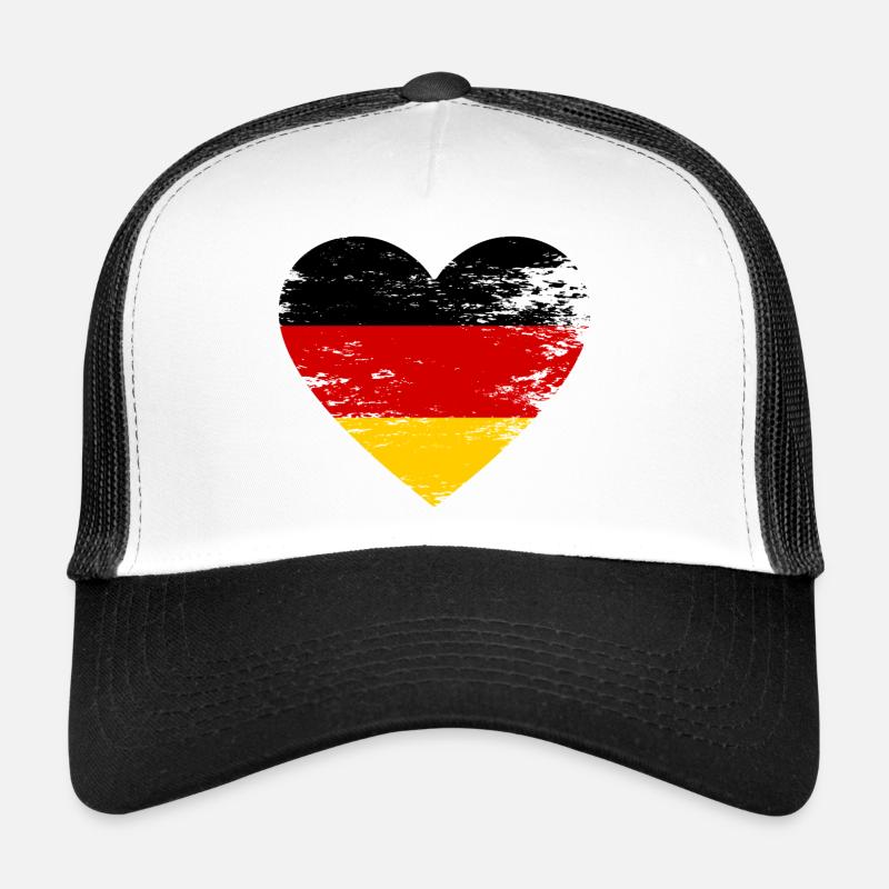 Herzflagge Deutschland Trucker Cap