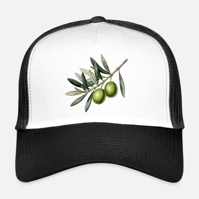 Botanical olive branch Trucker Cap