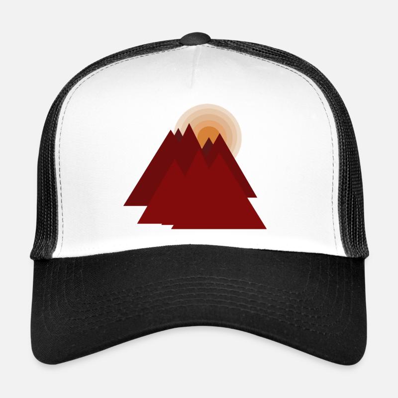 Red Mountains at Sunrise Trucker Cap