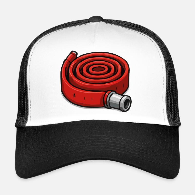 Coiled fire hose Trucker Cap