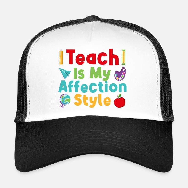Pre K Teacher Affection Style Kindergarten Teacher Trucker Cap