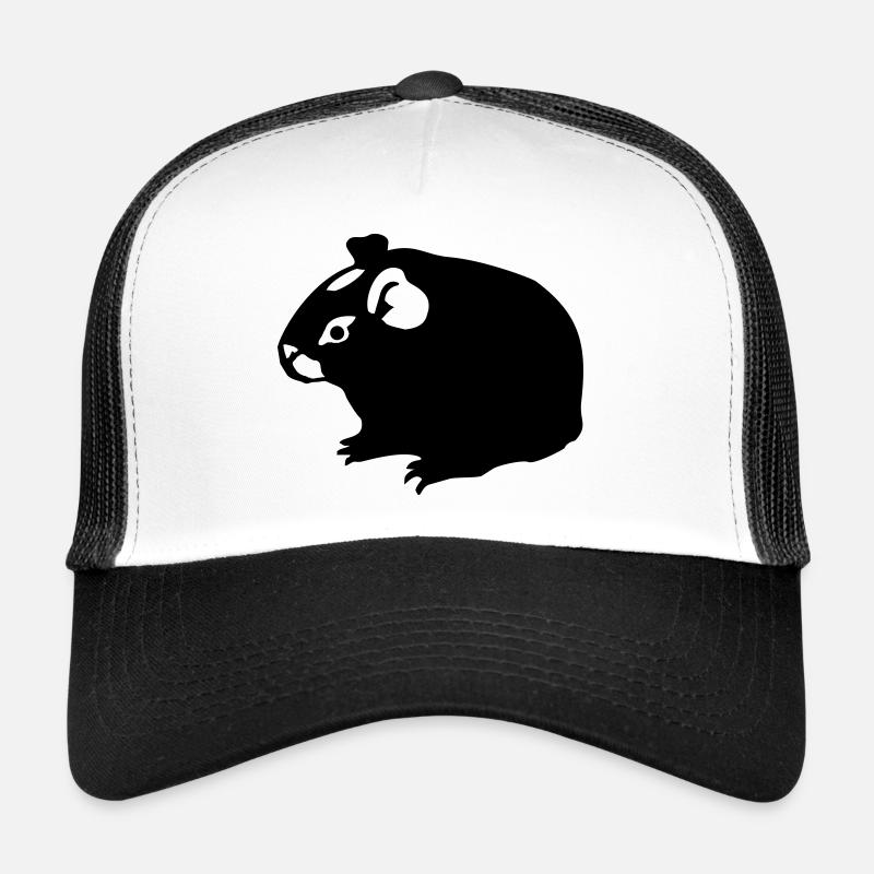 guinea pig (02) twocoloured - Trucker Cap - white/black