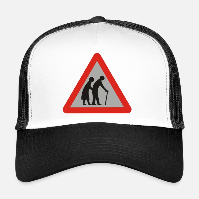 old folks - Trucker Cap - Weiß/Schwarz