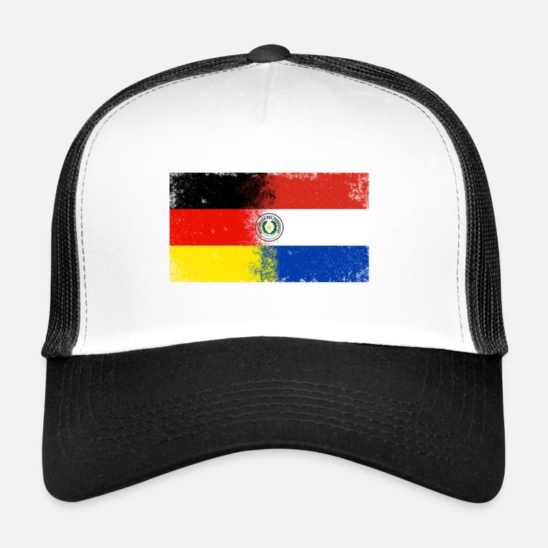 Paraguay Germany Flag Trucker Cap