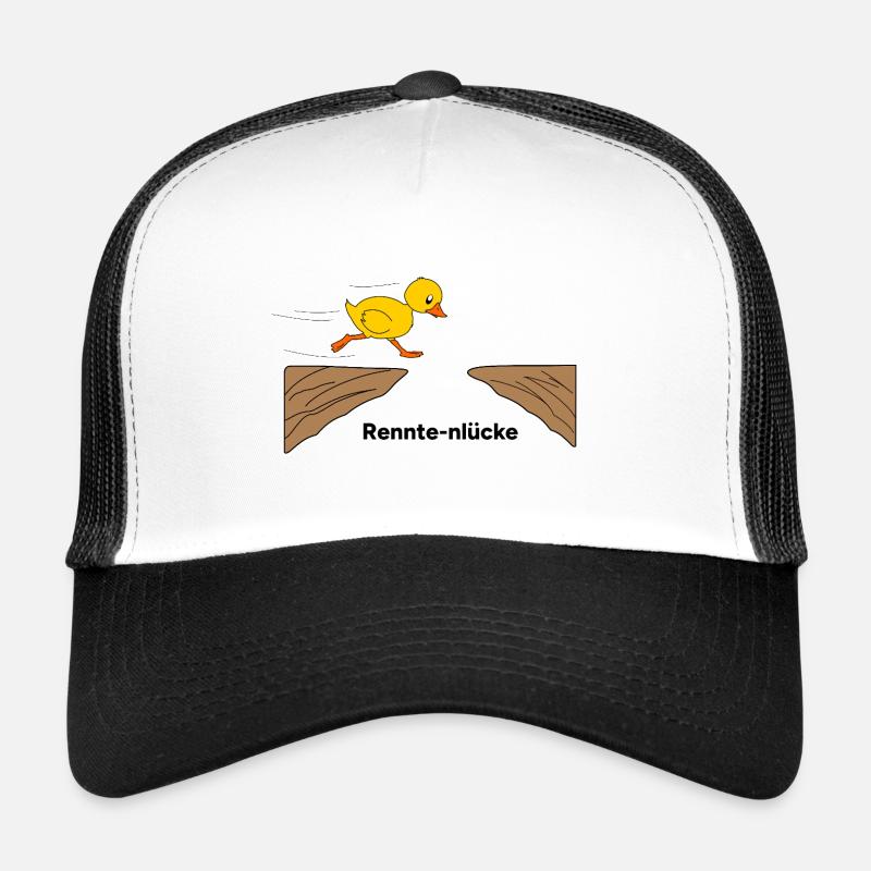 Die kleine Ente rennt Richtung Rente - Eine Rennte Trucker Cap