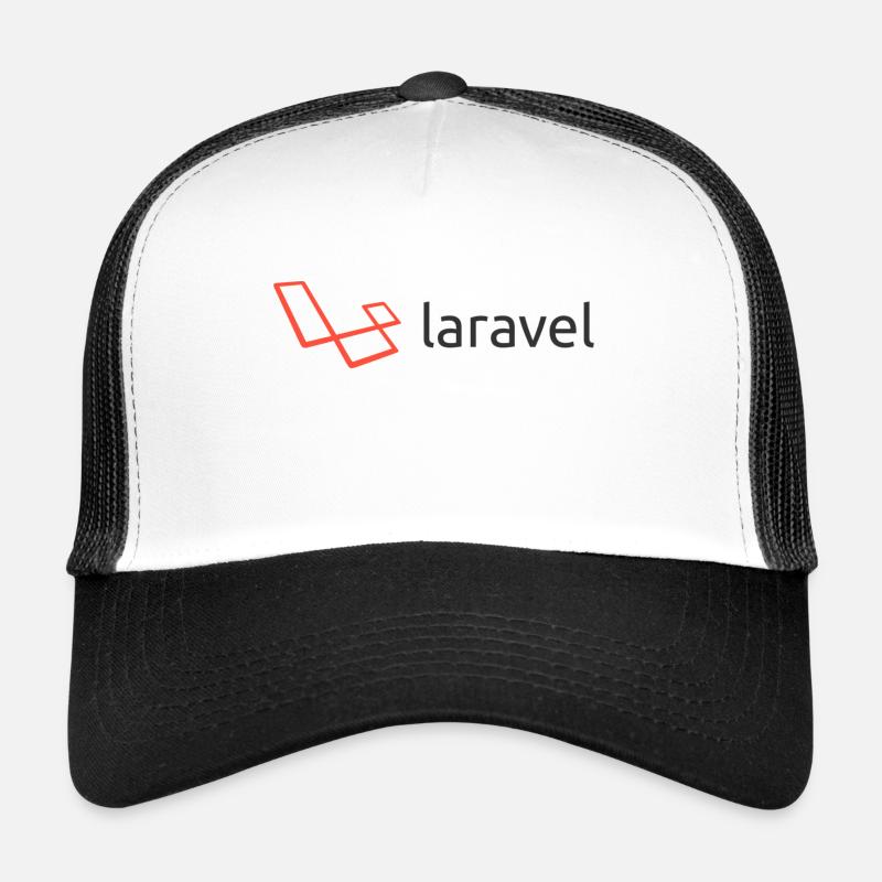 Laravel - Trucker Cap - Weiß/Schwarz