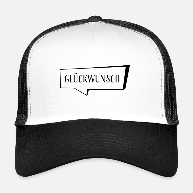 Speech bubble congratulations Trucker Cap