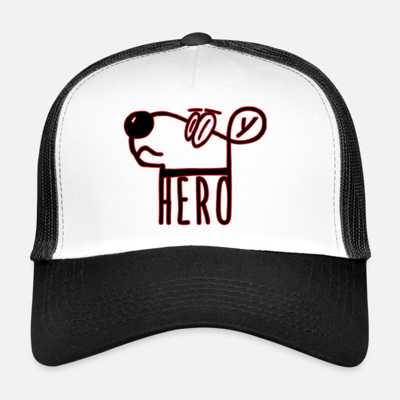 Hund als Held (Hero dog) als Geschenkidee Trucker Cap