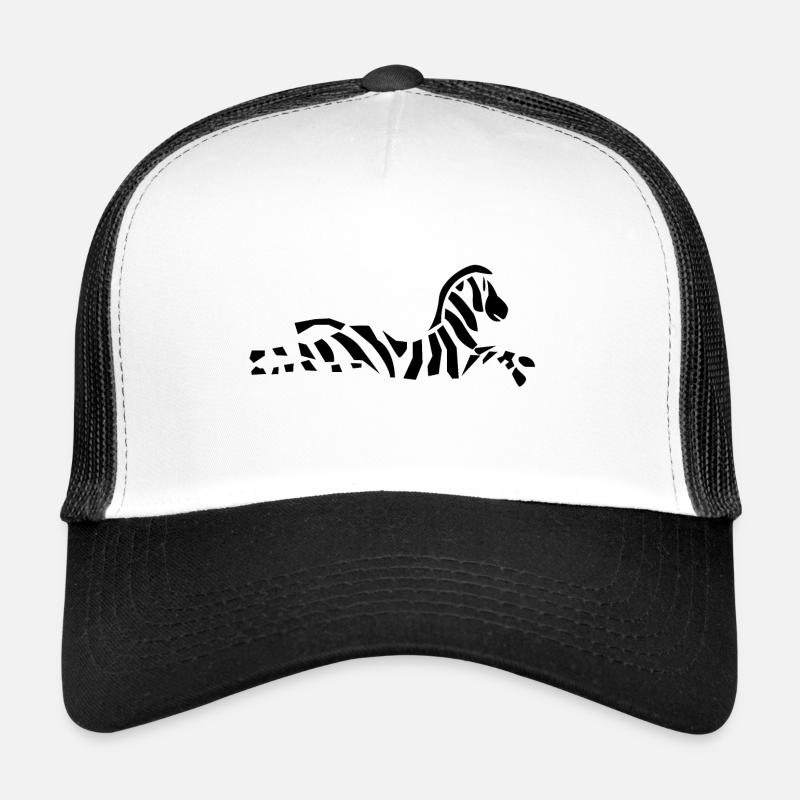 Zebra - Trucker Cap - Weiß/Schwarz
