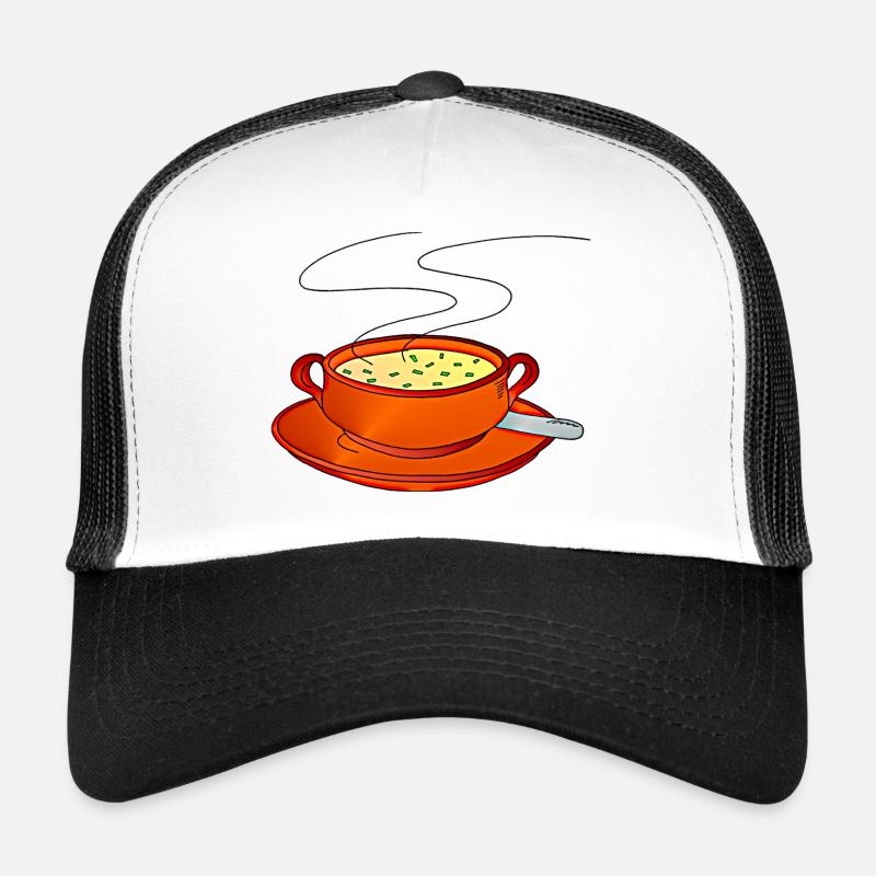 Suppe - Trucker Cap - Weiß/Schwarz