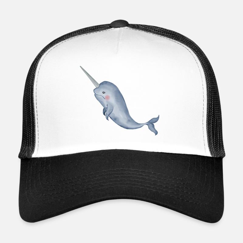 süßer narwal watercolor Trucker Cap