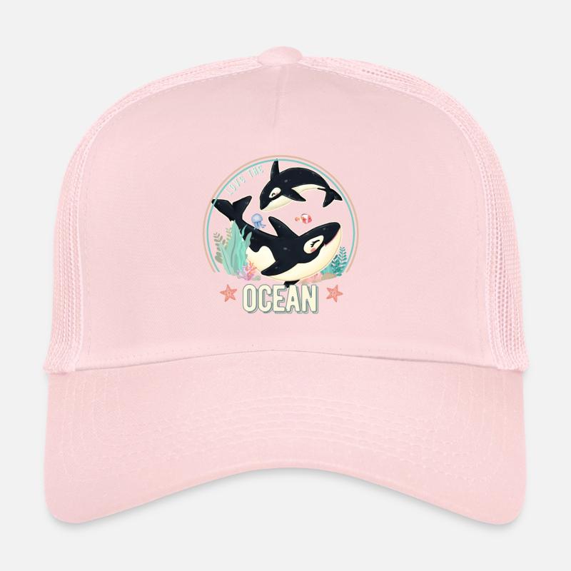 Amour Orques Bébé Océan Casquette trucker 