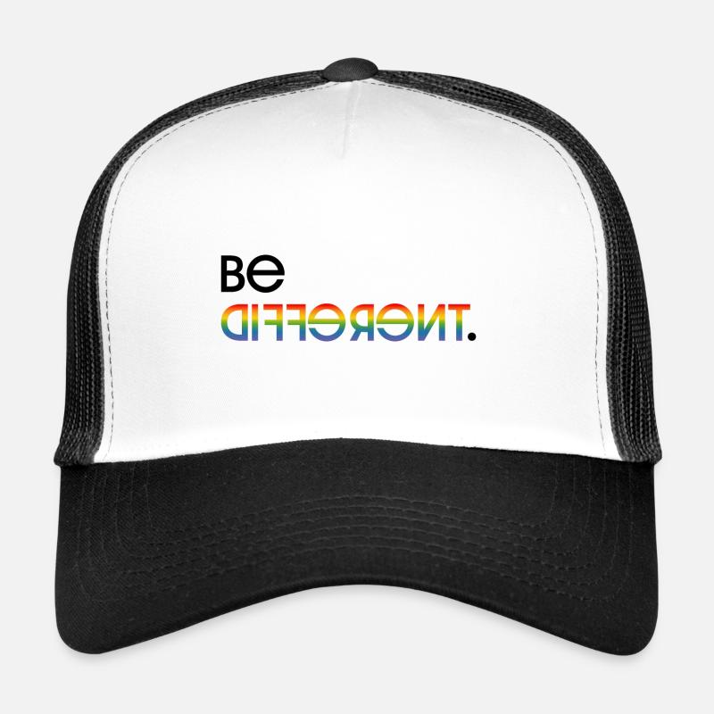 Be different print back LGBT lgbtqi queer Casquette trucker 