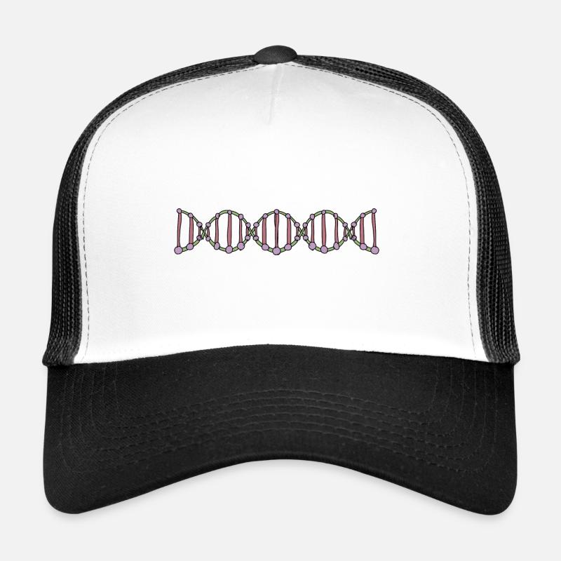 ADN Biologie - Casquette trucker  - blanc/noir
