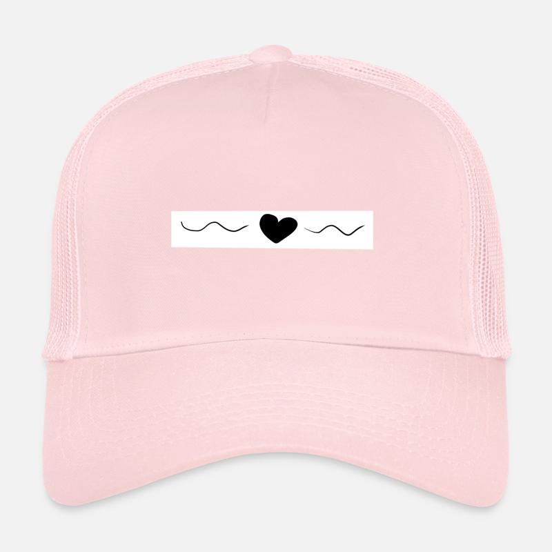 Coeur noir Casquette trucker 
