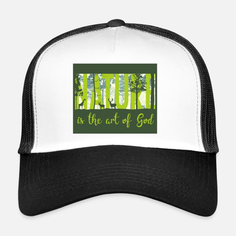 Natur - nature - Trucker Cap - Weiß/Schwarz