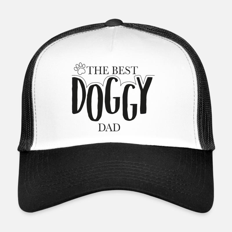 Bester Hunde Papa - Trucker Cap - Weiß/Schwarz